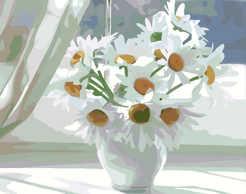 Malen nach Zahlen - Blumen 4637