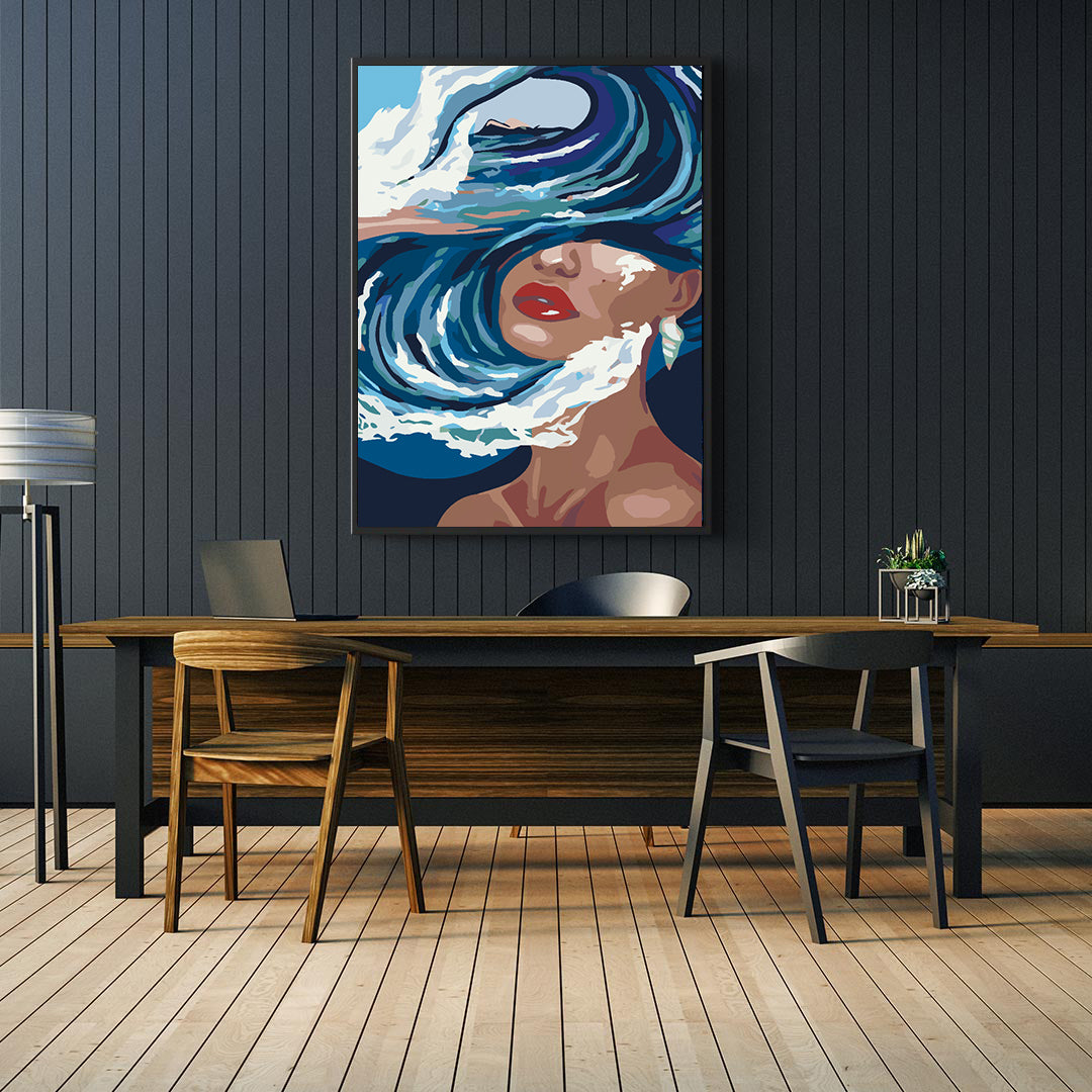 Malen nach Zahlen - Frauenporträt 4638