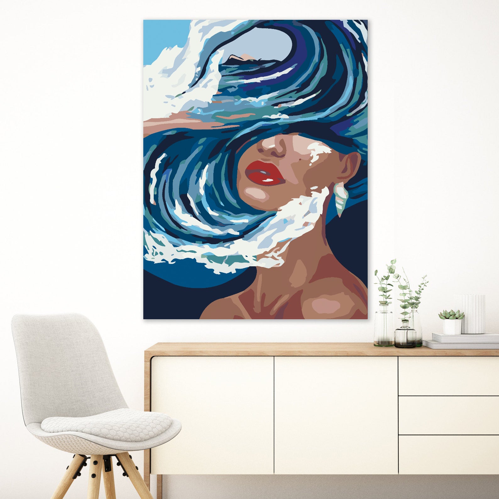 Malen nach Zahlen - Frauenporträt 4638