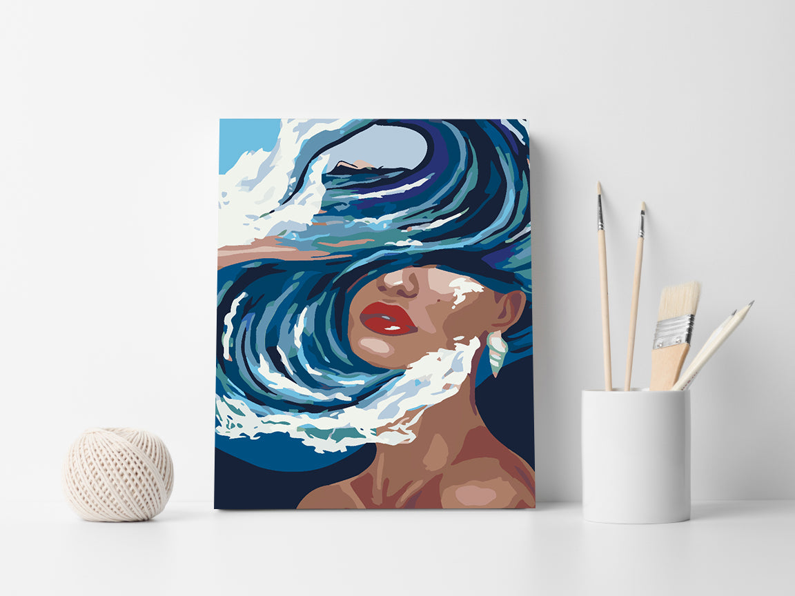 Malen nach Zahlen - Frauenporträt 4638