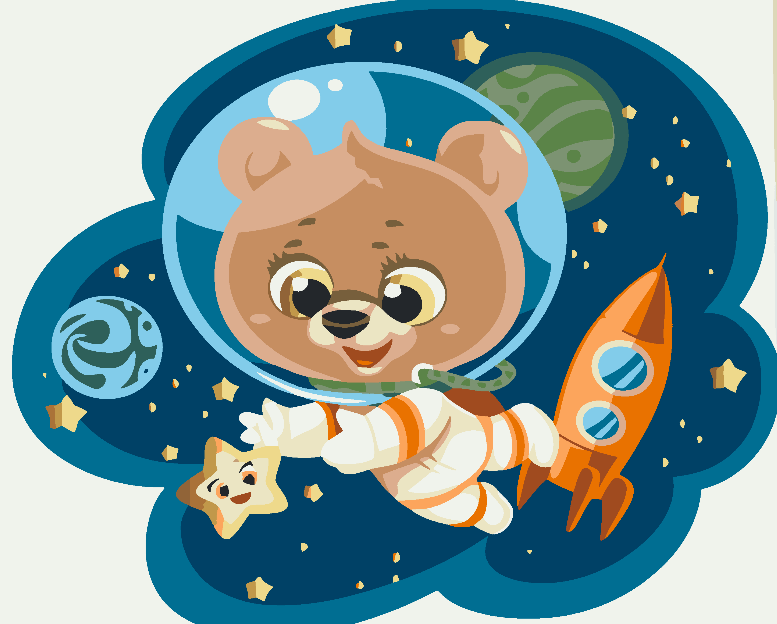 Pictura pe numere - Astronaut 4640