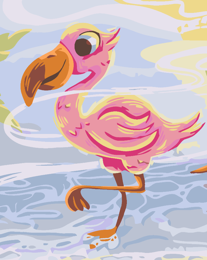 Malen nach Zahlen - Flamingo 4648