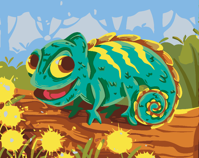 Malen nach Zahlen - Chamäleon 4649