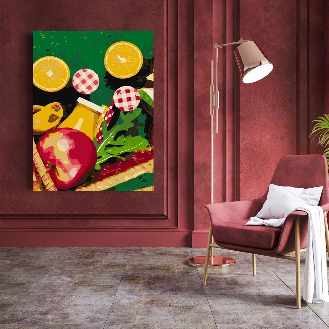 Pictura pe numere - Picnic Delicios 4653