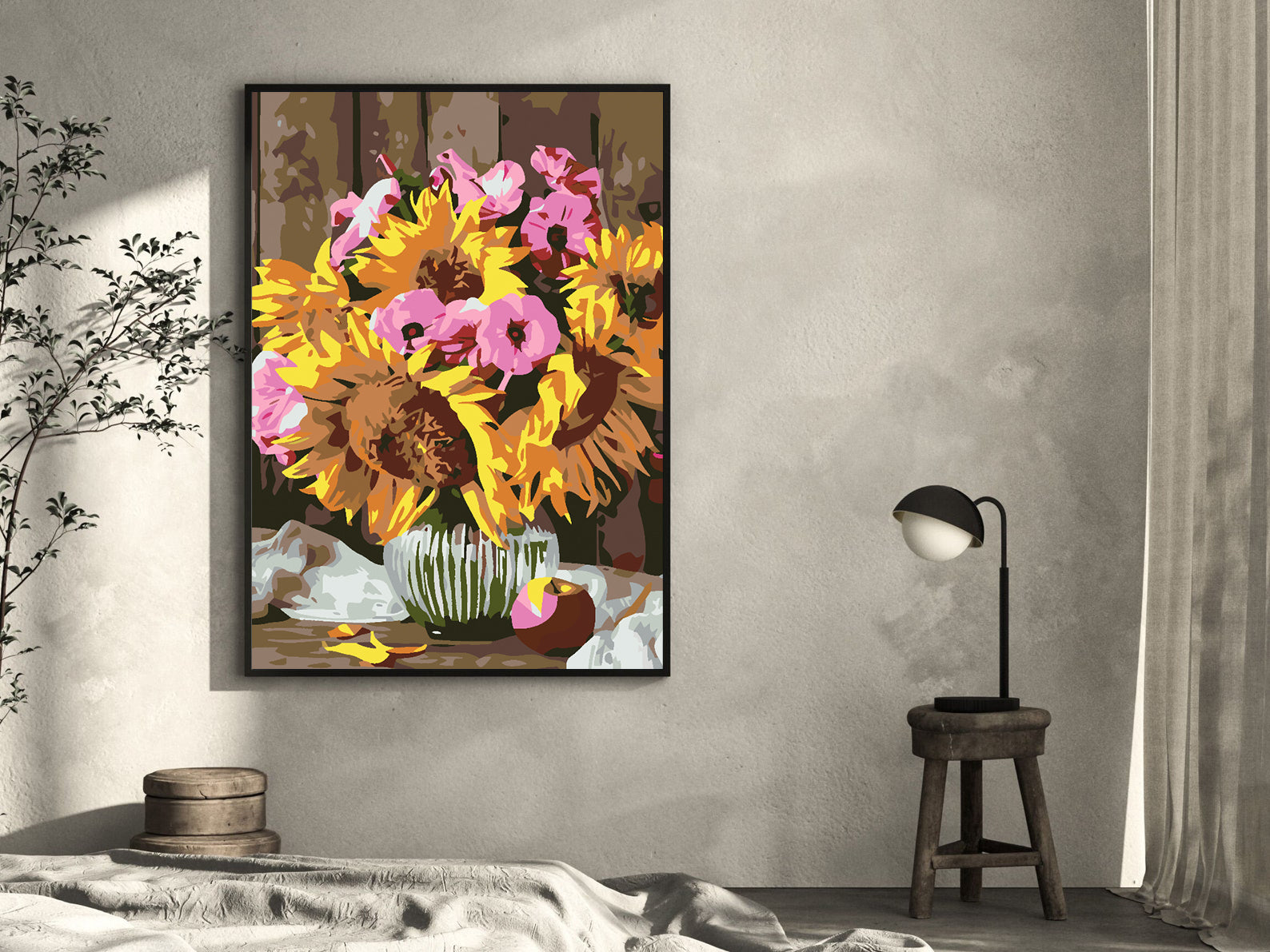 Malen nach Zahlen - Blumen in einer Vase 4654
