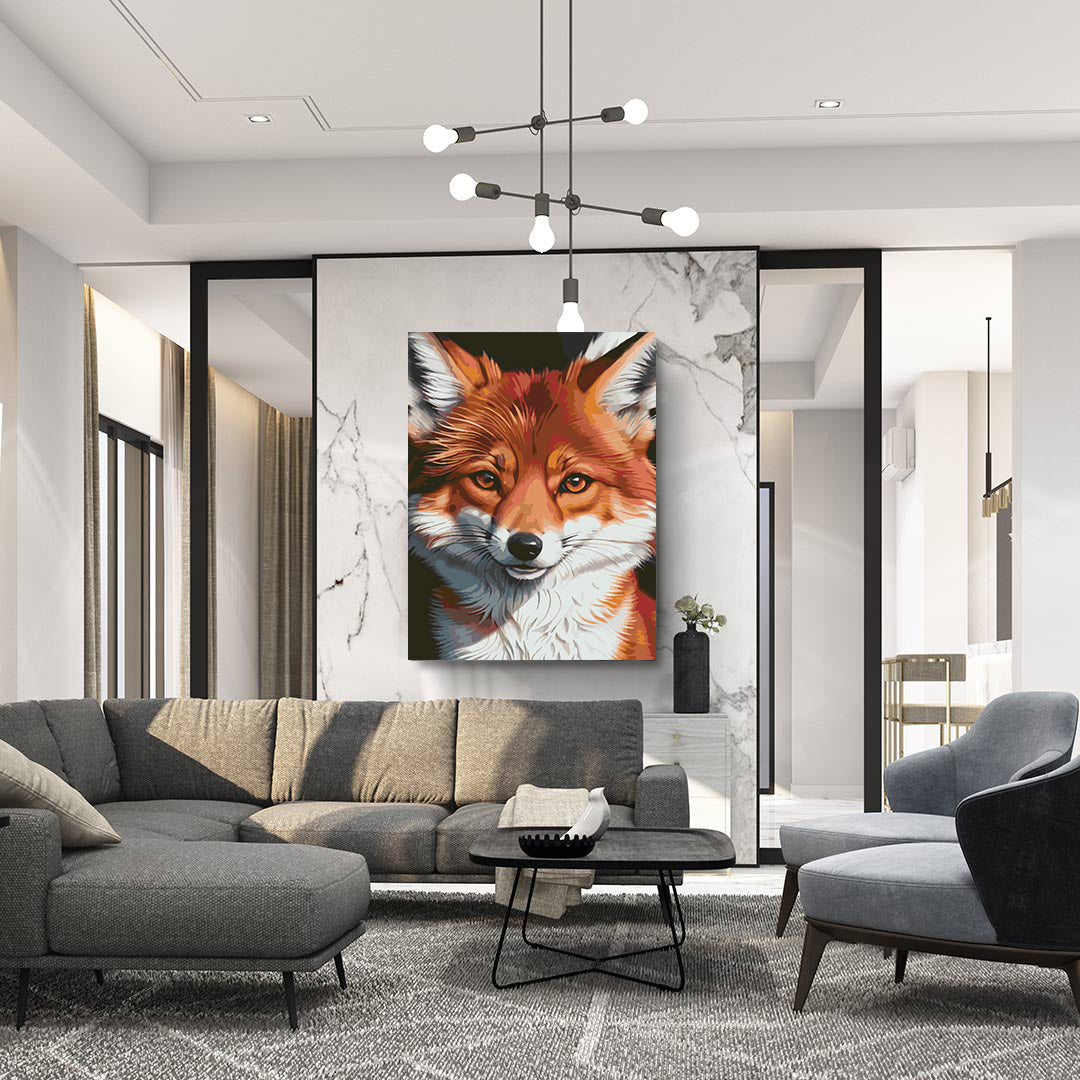 Peinture par numéros - Portrait de renard 4656