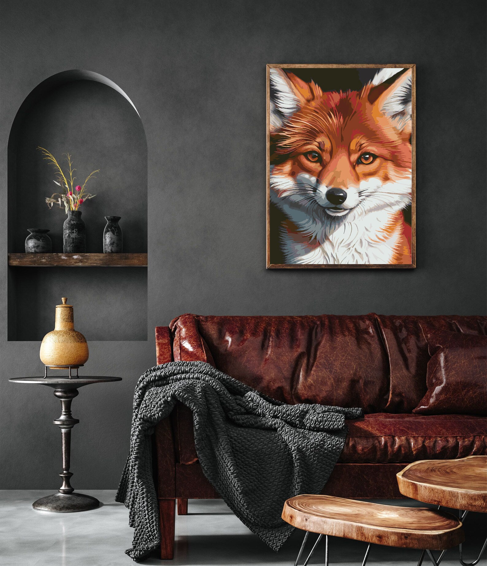 Peinture par numéros - Portrait de renard 4656