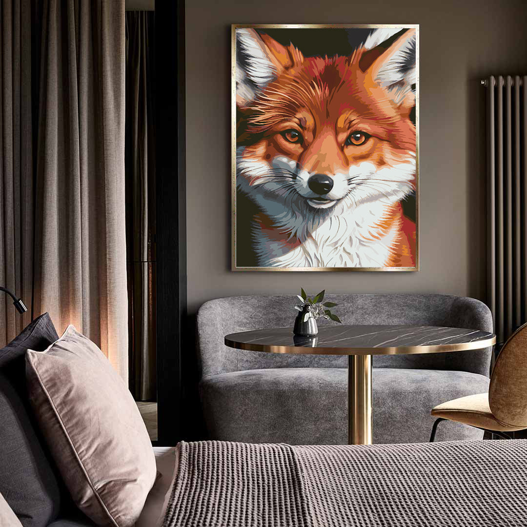 Peinture par numéros - Portrait de renard 4656