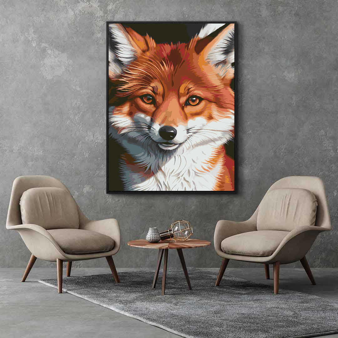 Peinture par numéros - Portrait de renard 4656