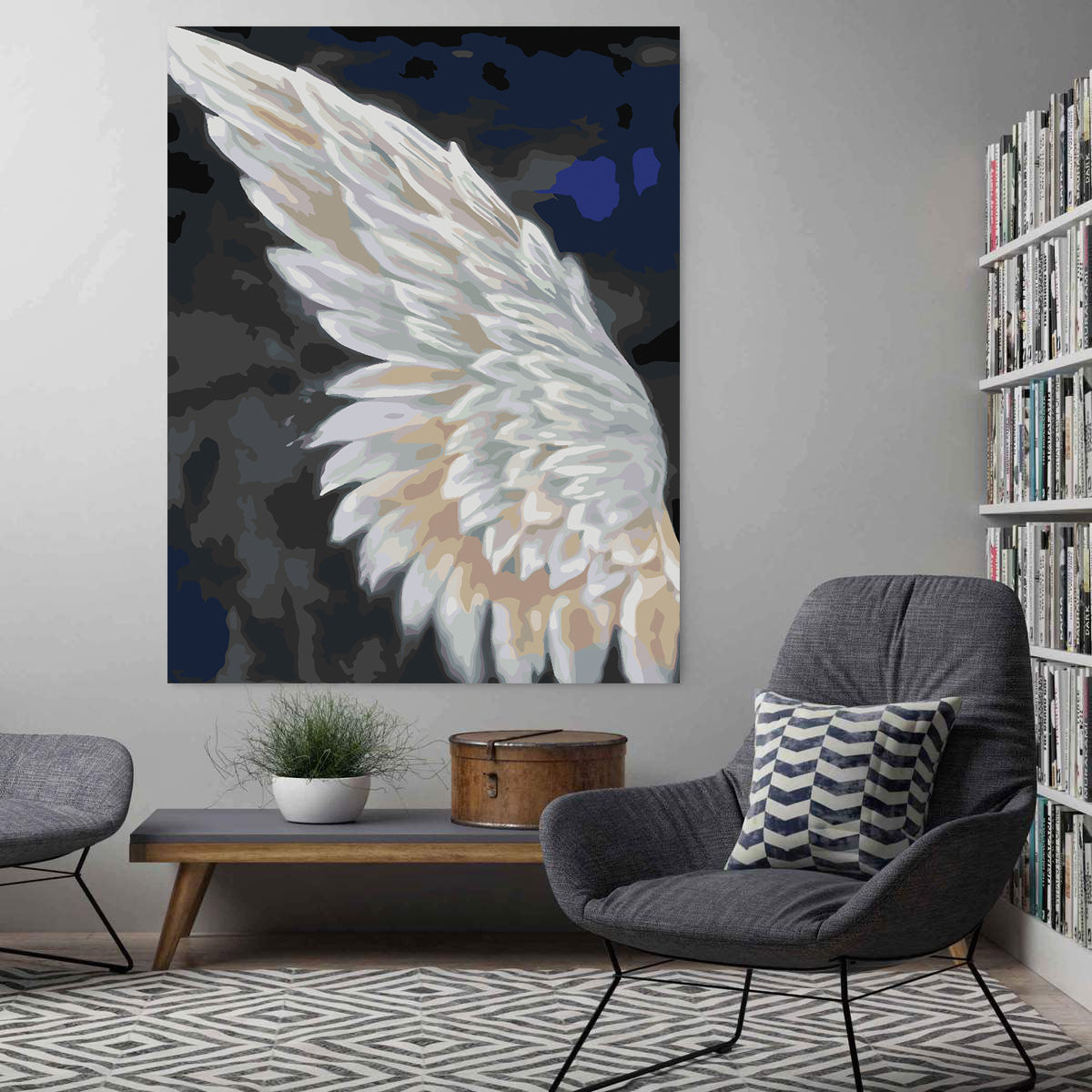 Malen nach Zahlen - White Wing 4658