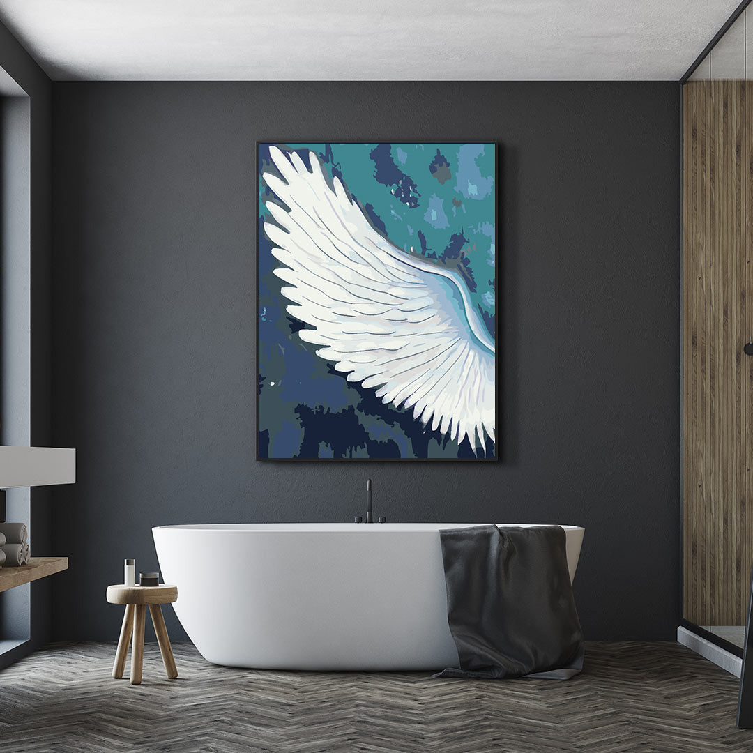 Malen nach Zahlen - White Wing 4660