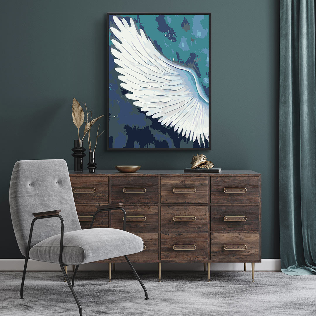 Malen nach Zahlen - White Wing 4660