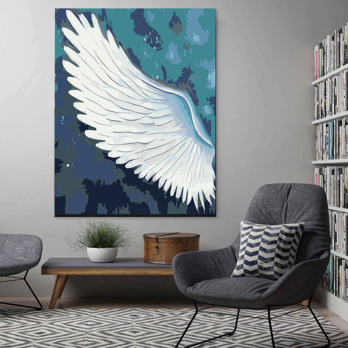 Malen nach Zahlen - White Wing 4660