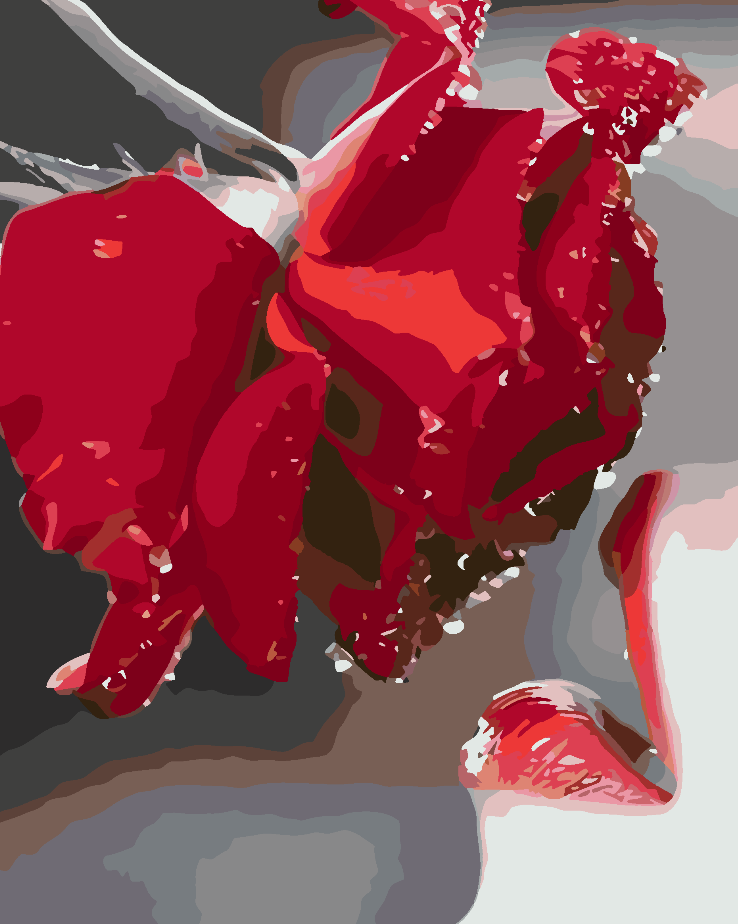 Malen nach Zahlen - Blumen in einer Vase 4662