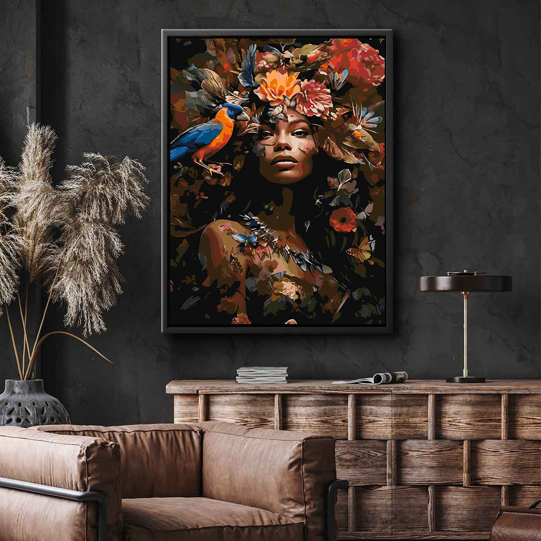 Malen nach Zahlen - Blumenkopf 4665