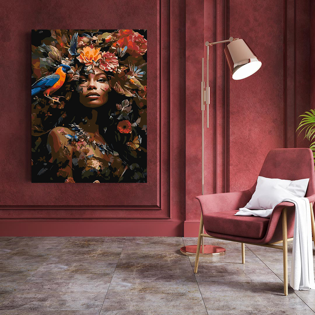 Malen nach Zahlen - Blumenkopf 4665