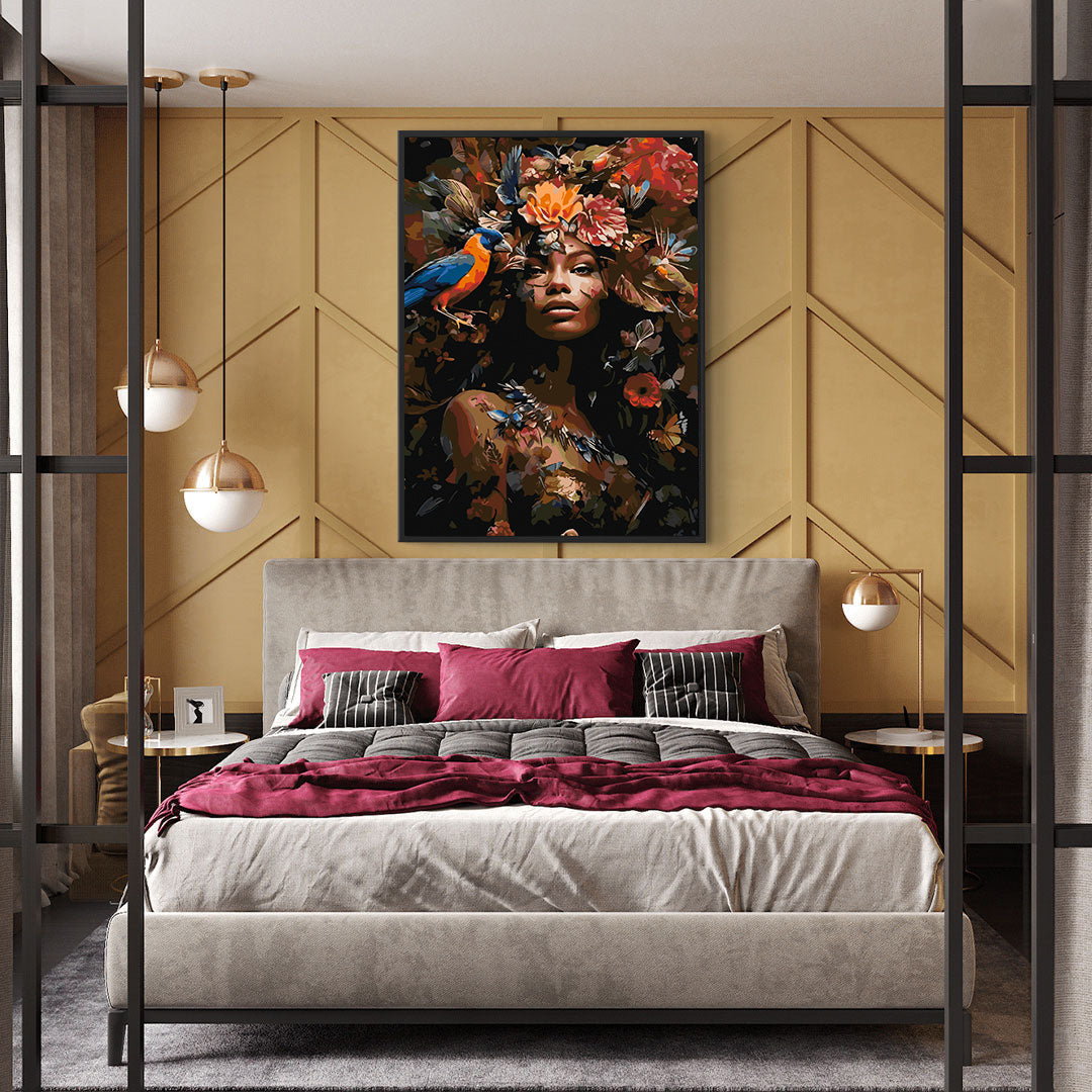 Malen nach Zahlen - Blumenkopf 4665