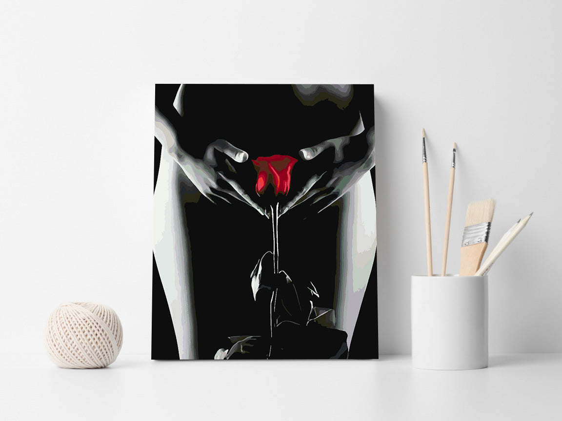 Malen nach Zahlen - Erotische Frau 4677