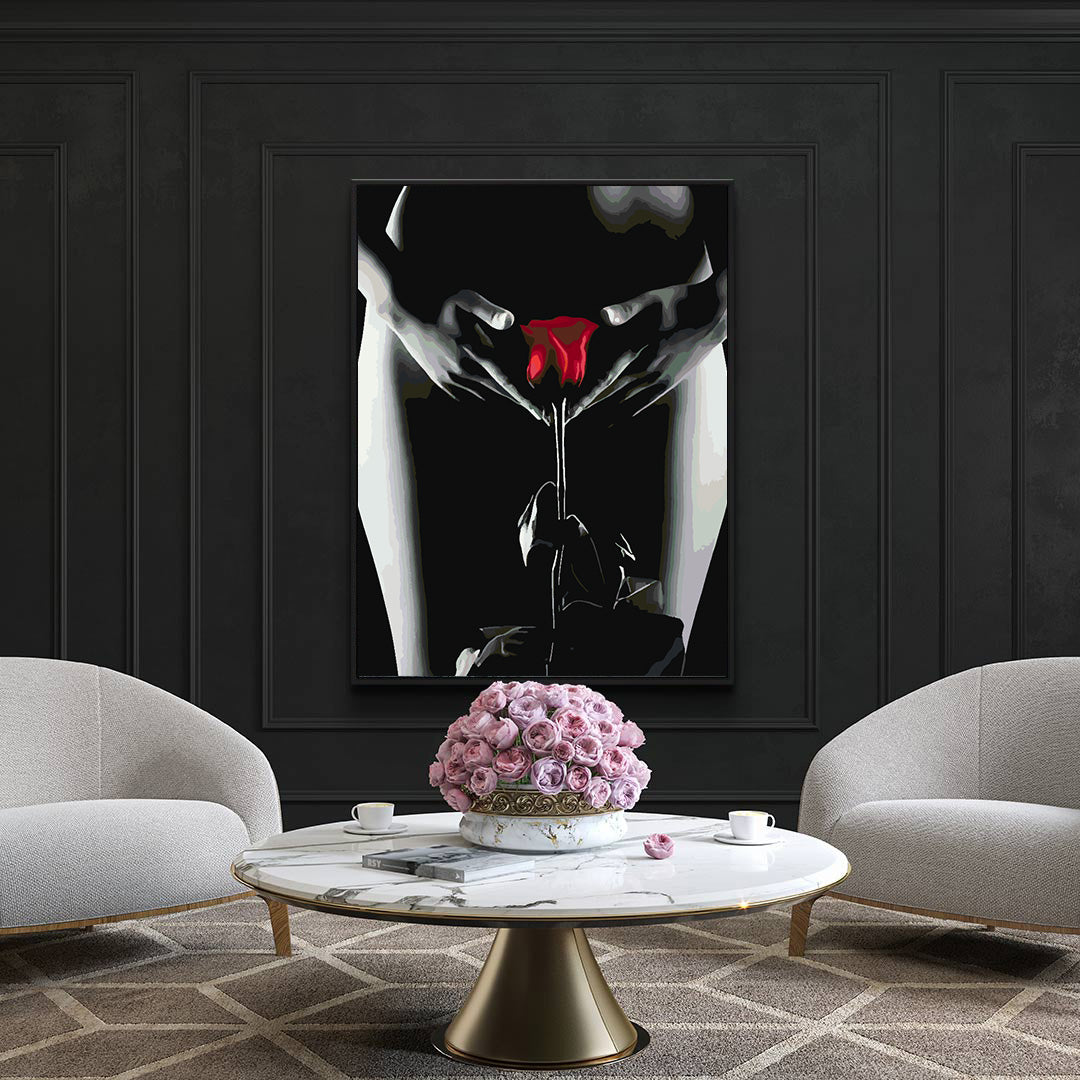 Malen nach Zahlen - Erotische Frau 4677