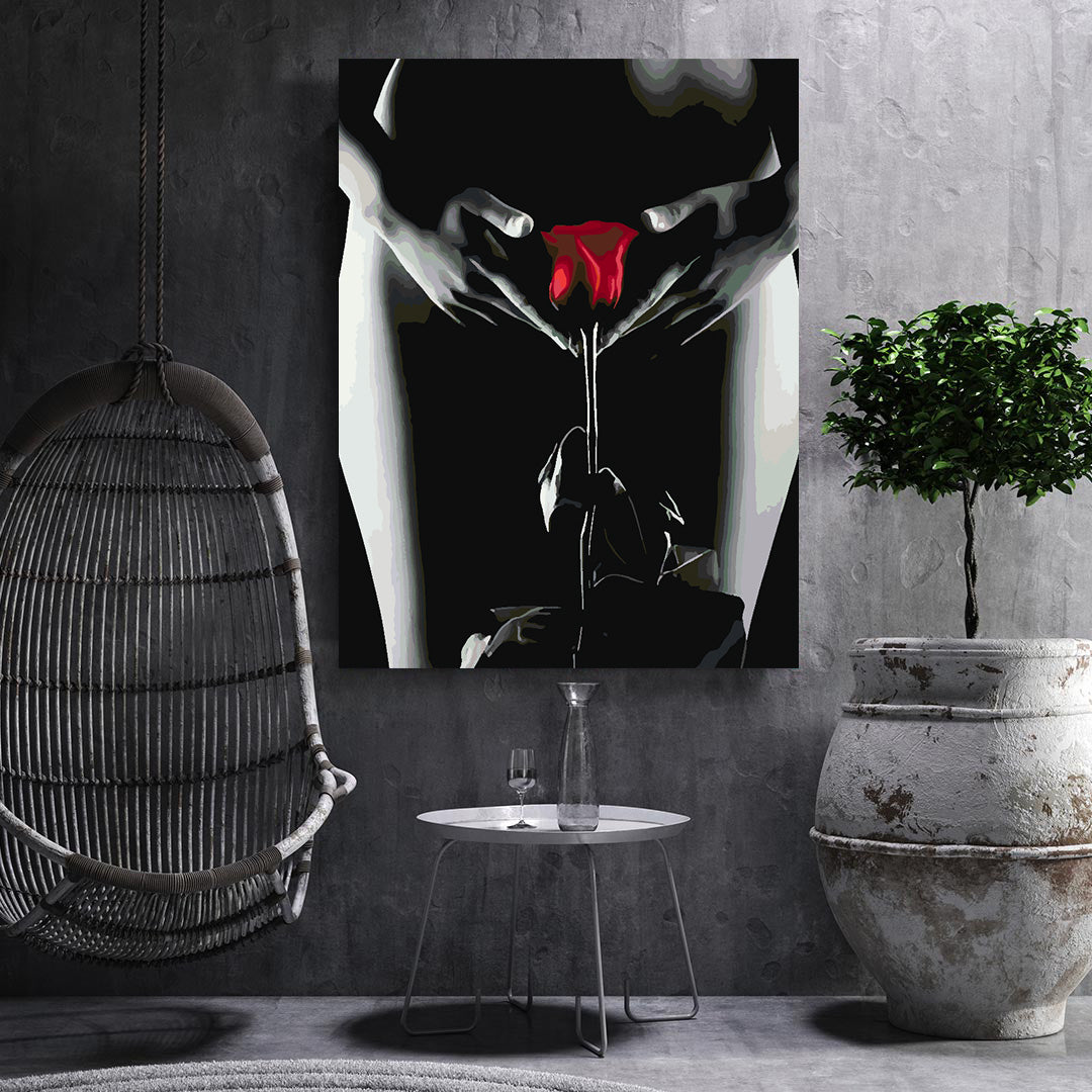 Malen nach Zahlen - Erotische Frau 4677