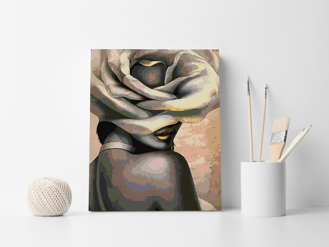 Malen nach Zahlen - Blumenkopf 4679