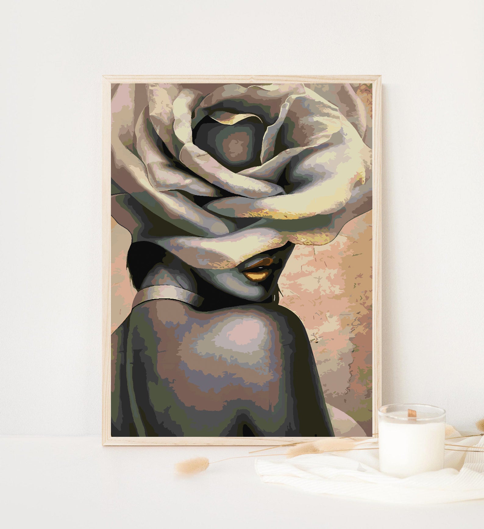 Malen nach Zahlen - Blumenkopf 4679