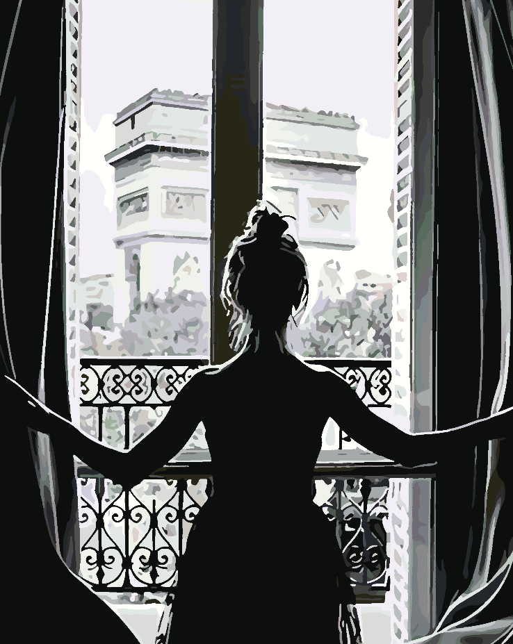 Peinture par numéros - Femme à la fenêtre 4685