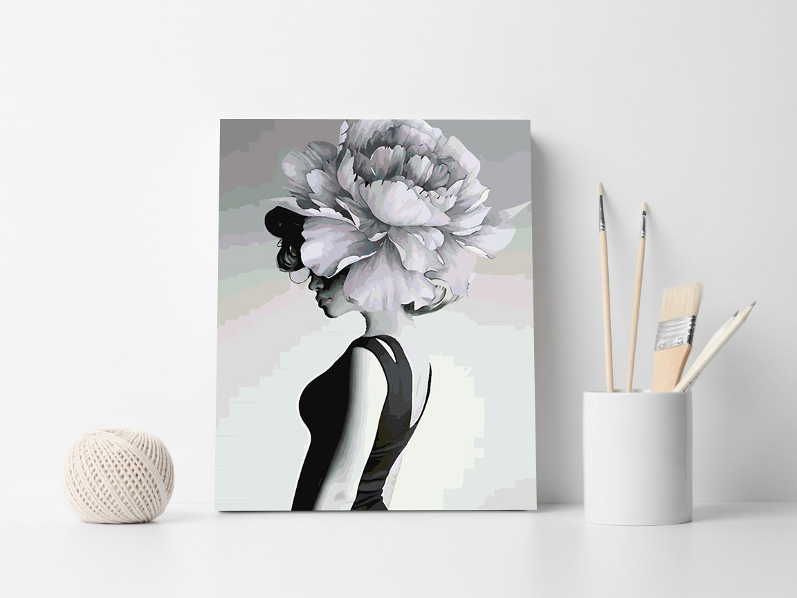 Peinture par numéros - Tête de fleur 4682