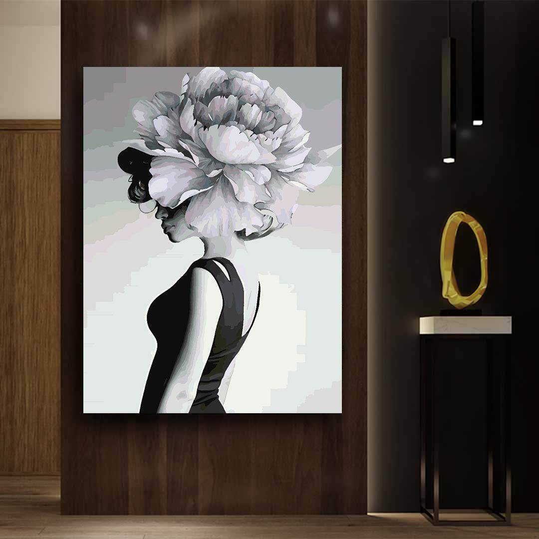 Peinture par numéros - Tête de fleur 4682