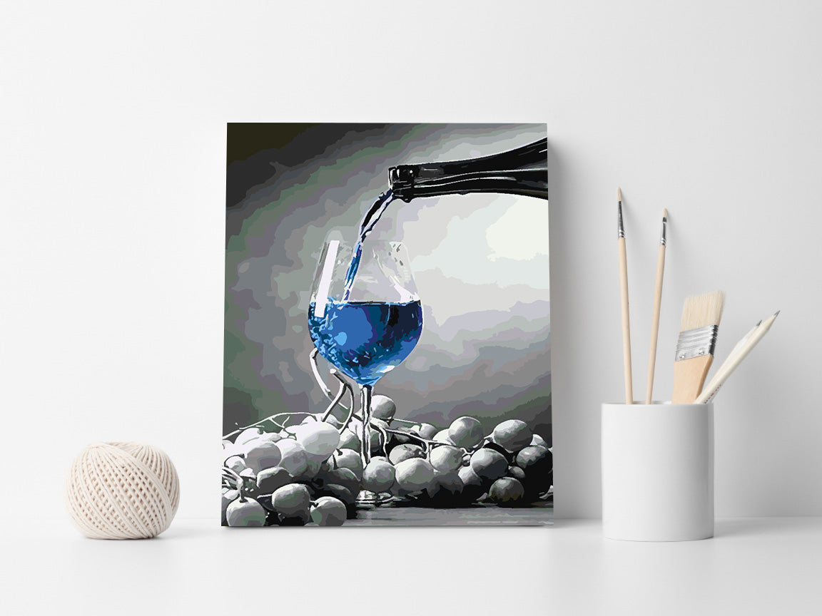 Malen nach Zahlen - Glas Sekt 4691