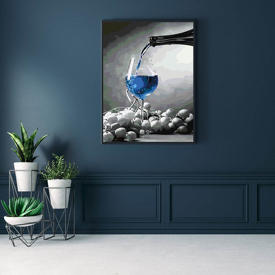 Pictura pe numere - Pahar cu Vin Spumant 4691