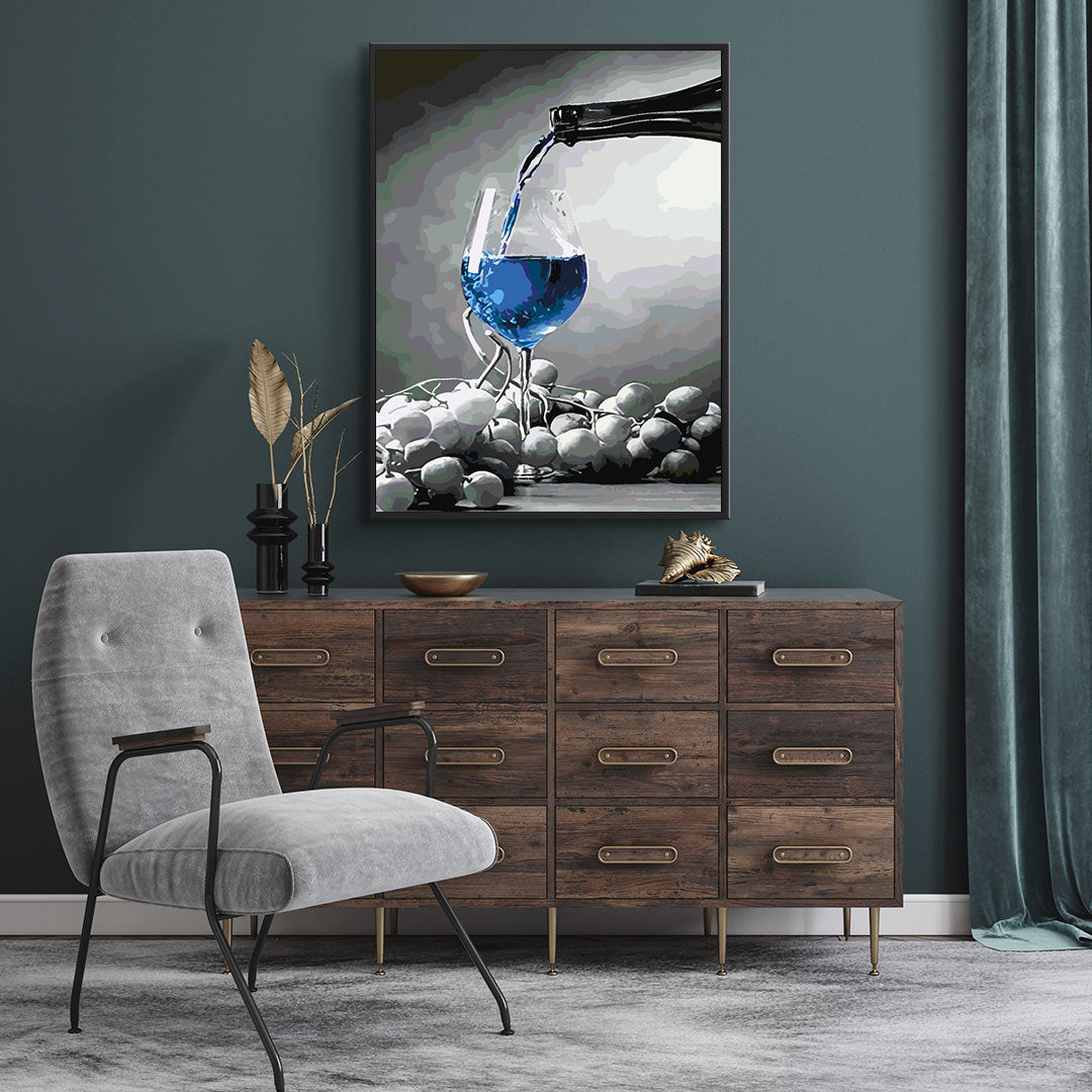 Malen nach Zahlen - Glas Sekt 4691