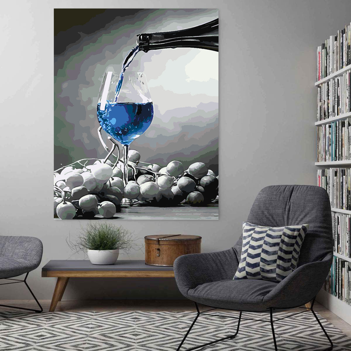 Malen nach Zahlen - Glas Sekt 4691