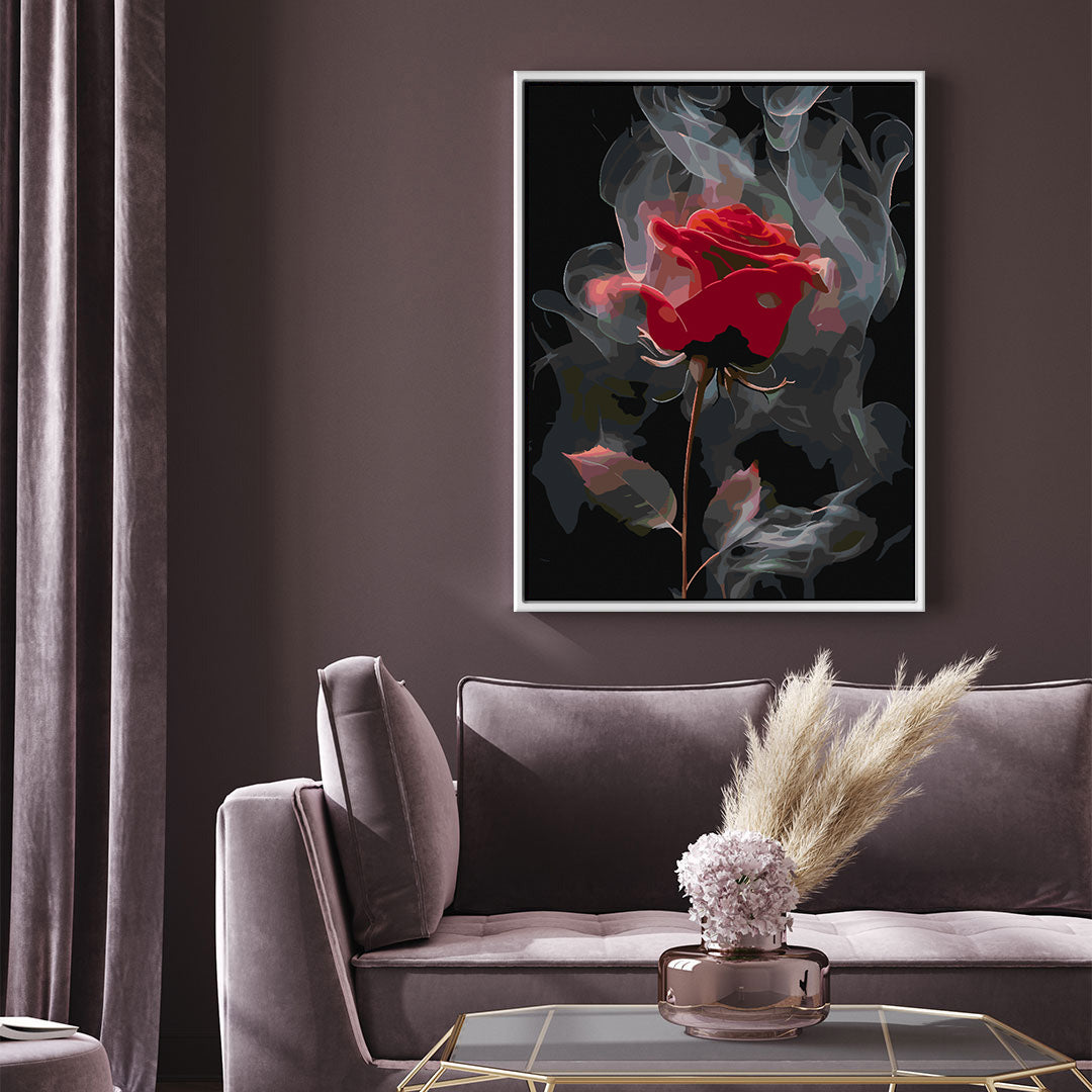 Malen nach Zahlen - Rote Rose 4695