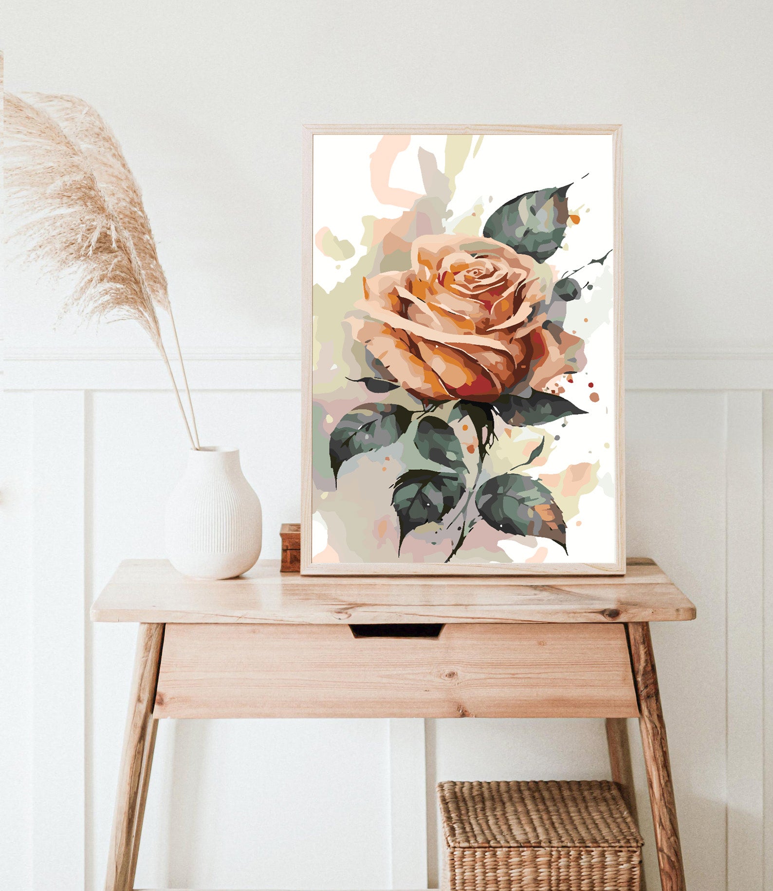 Malen nach Zahlen - Orange Rose 4699