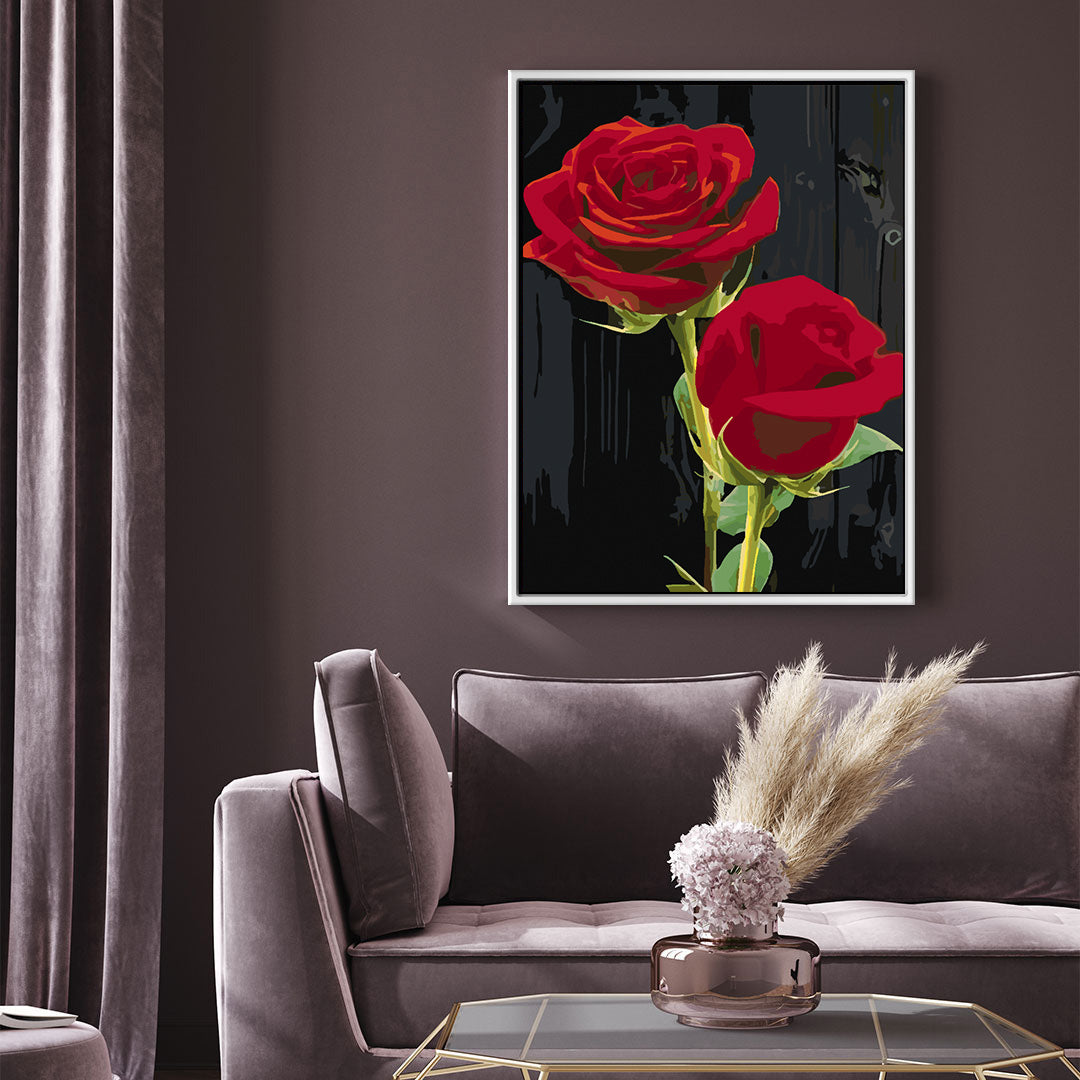 Malen nach Zahlen - Rote Rosen 4700