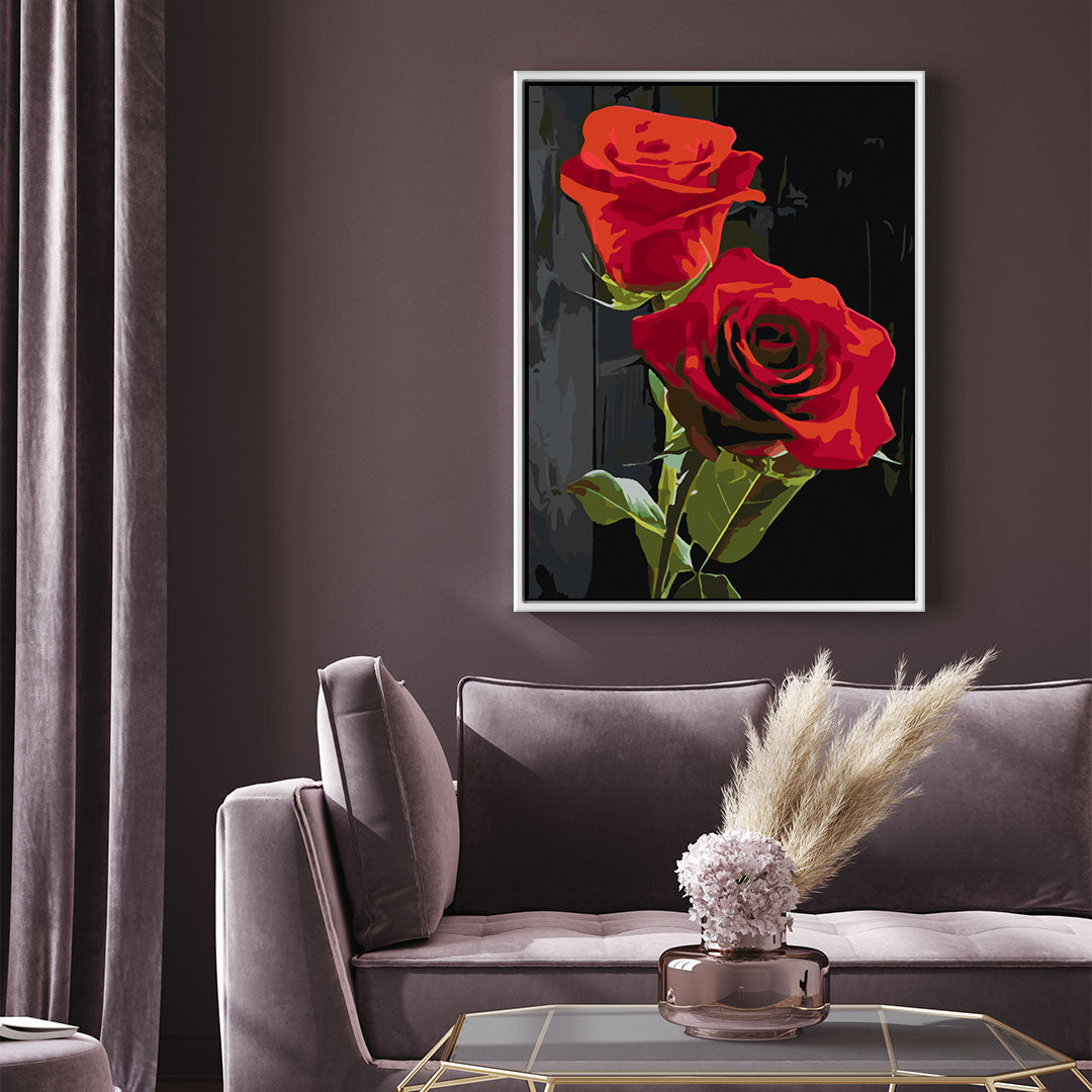 Peinture par numéros - Roses rouges 4702