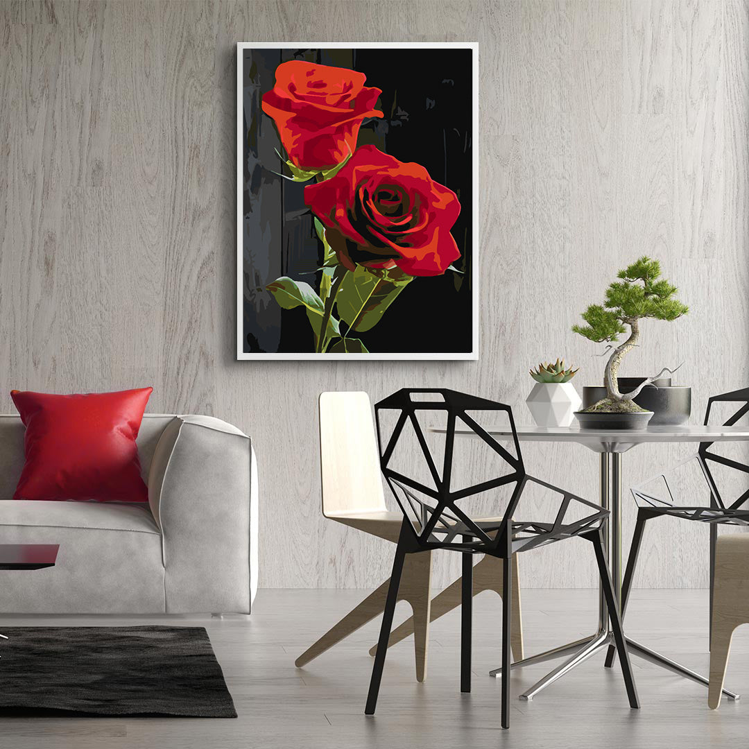 Peinture par numéros - Roses rouges 4702