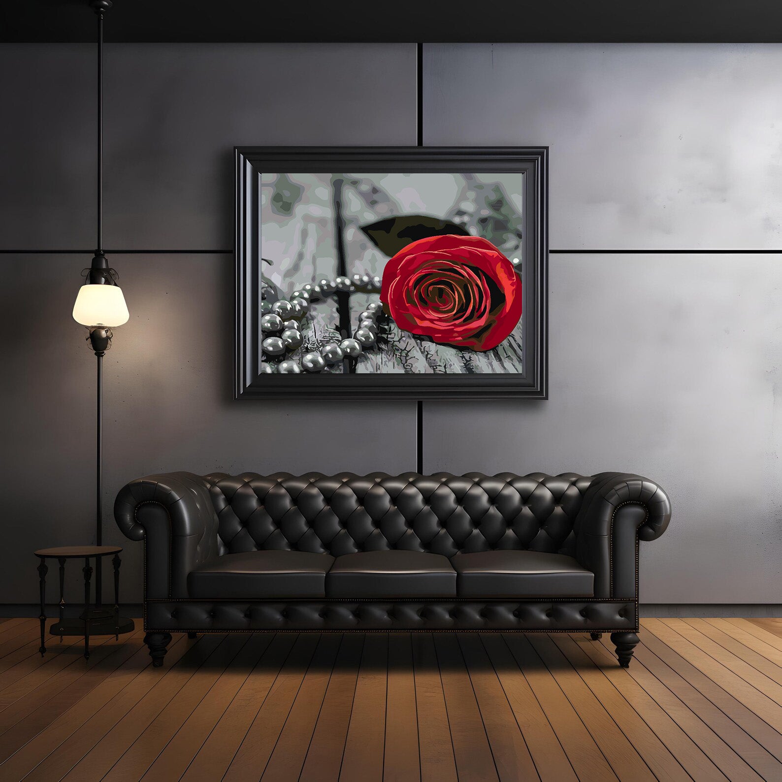 Malen nach Zahlen - Rote Rose 4704