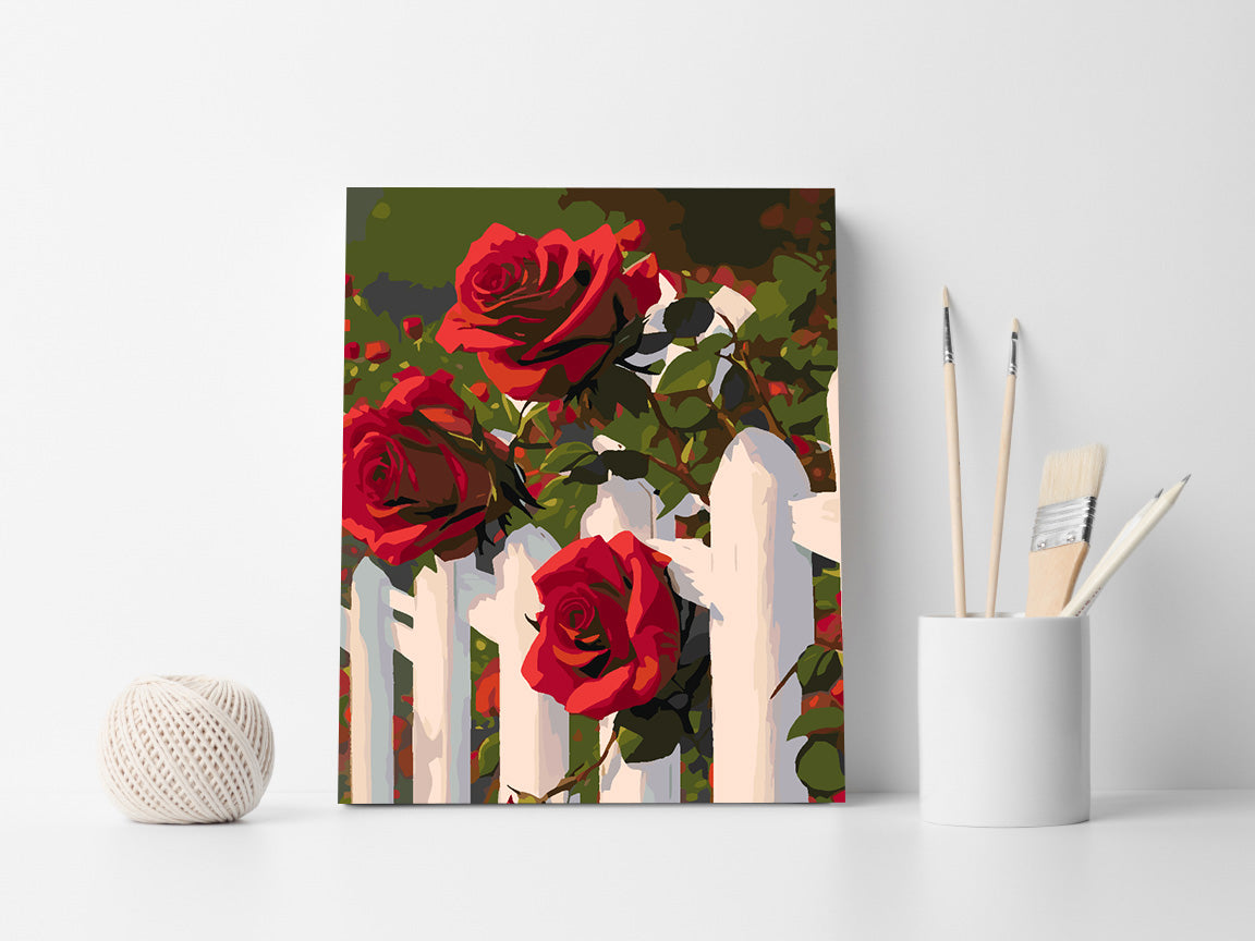 Malen nach Zahlen - Rote Rosen 4707