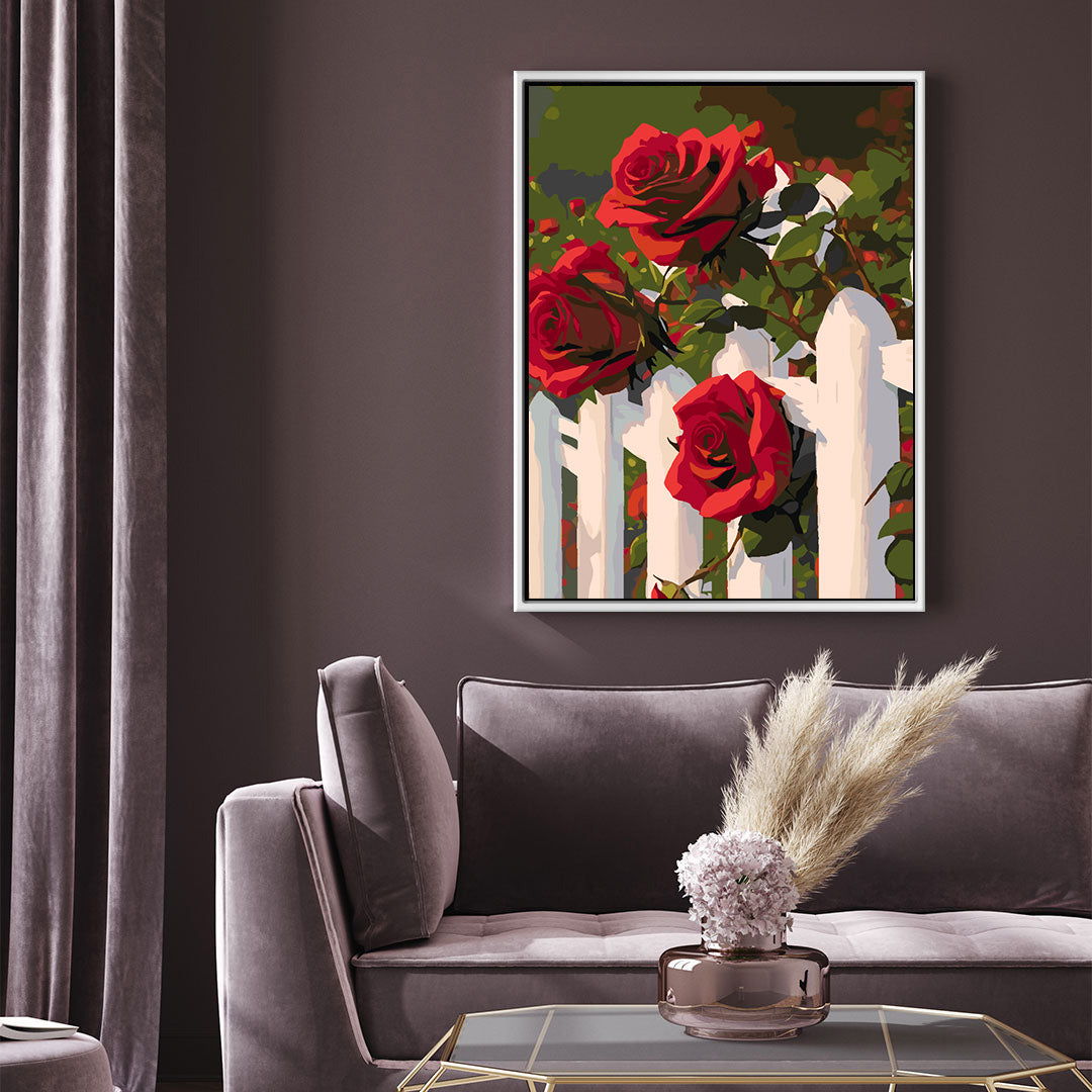 Malen nach Zahlen - Rote Rosen 4707