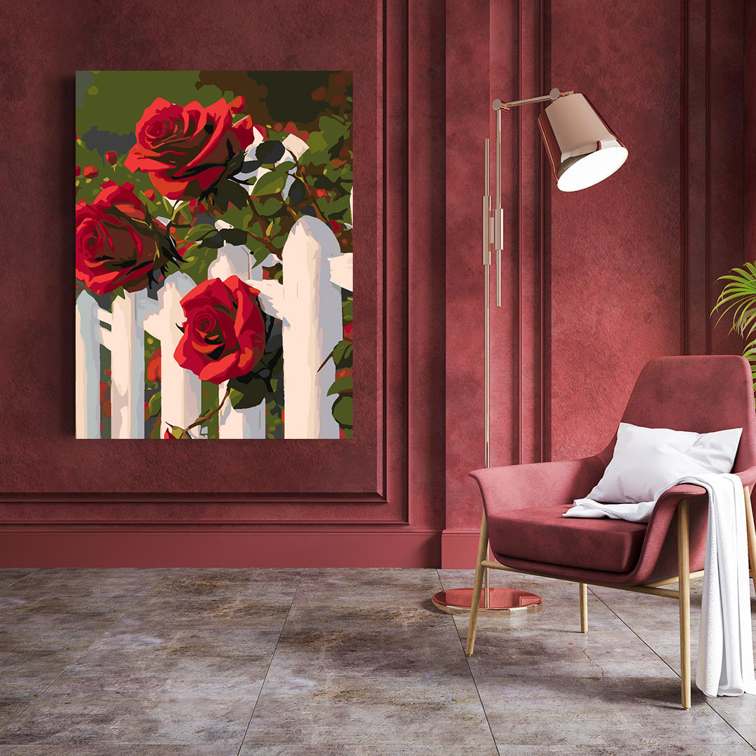 Malen nach Zahlen - Rote Rosen 4707