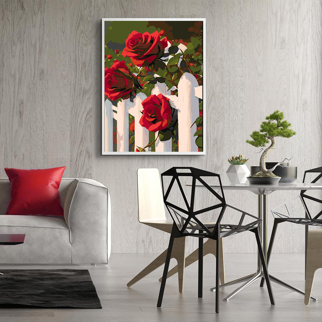 Malen nach Zahlen - Rote Rosen 4707