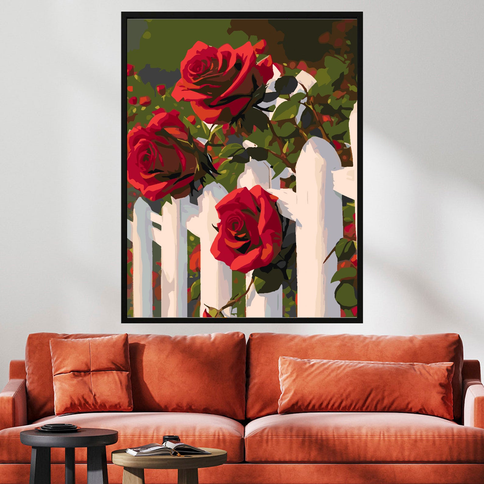 Malen nach Zahlen - Rote Rosen 4707