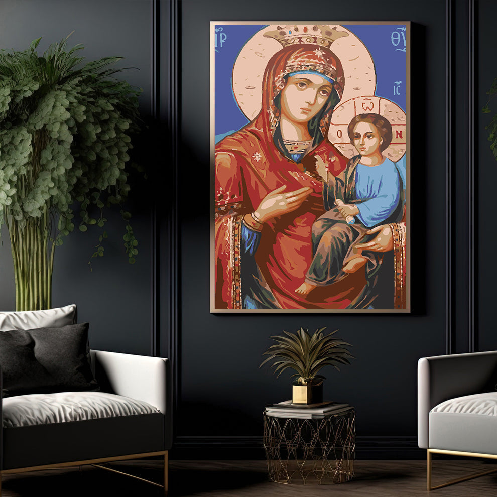 Peinture par numéros - Icône de la Mère de Dieu de Kazan 4720