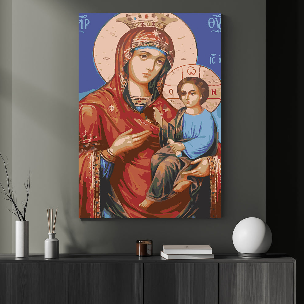 Peinture par numéros - Icône de la Mère de Dieu de Kazan 4720