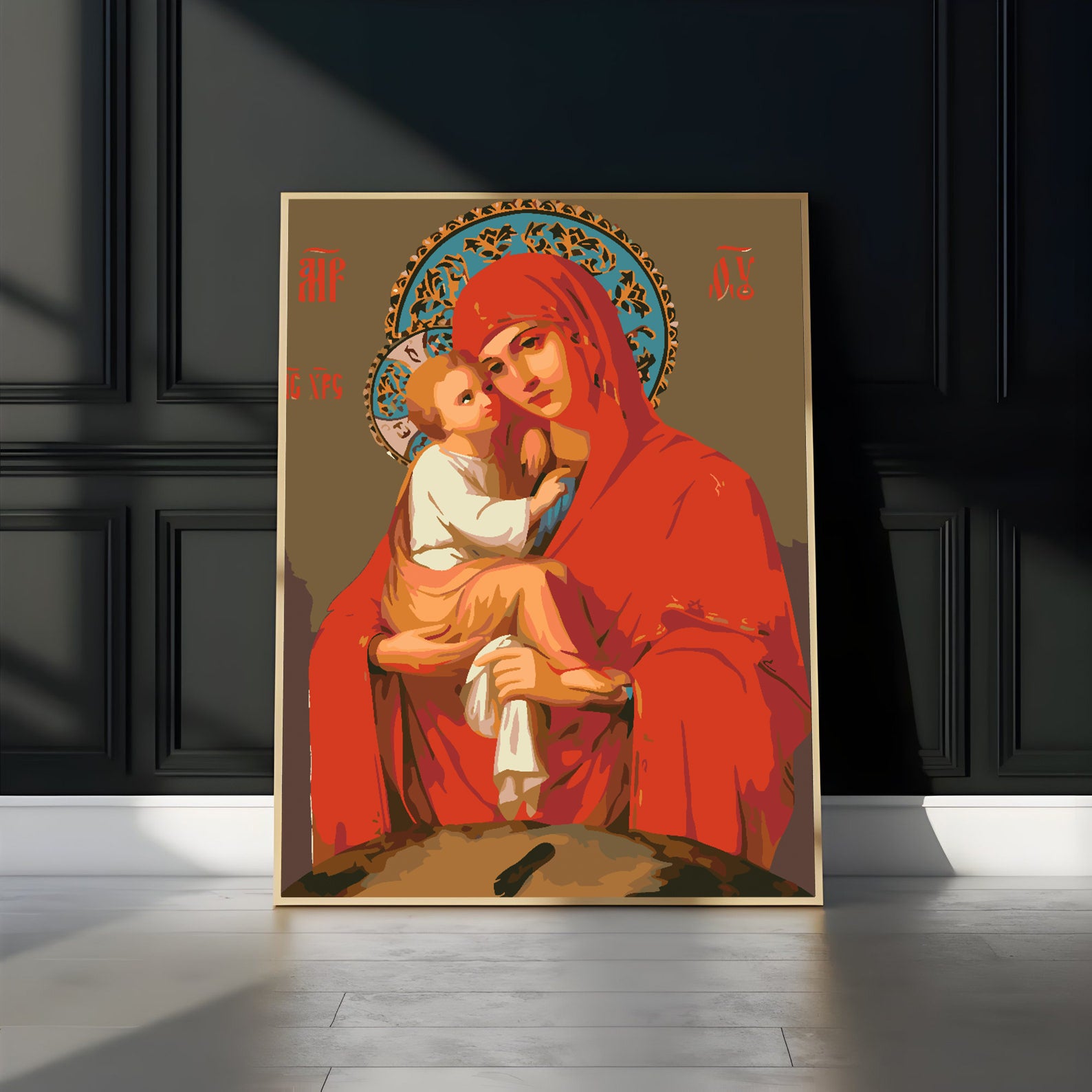 Peinture par numéros - Icône de la Mère de Dieu de Pochaev 4722