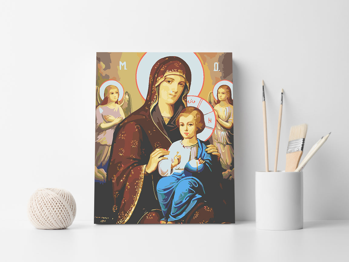 Peinture par numéros - Icône de la Mère de Dieu 4723