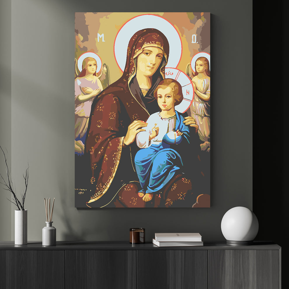 Peinture par numéros - Icône de la Mère de Dieu 4723