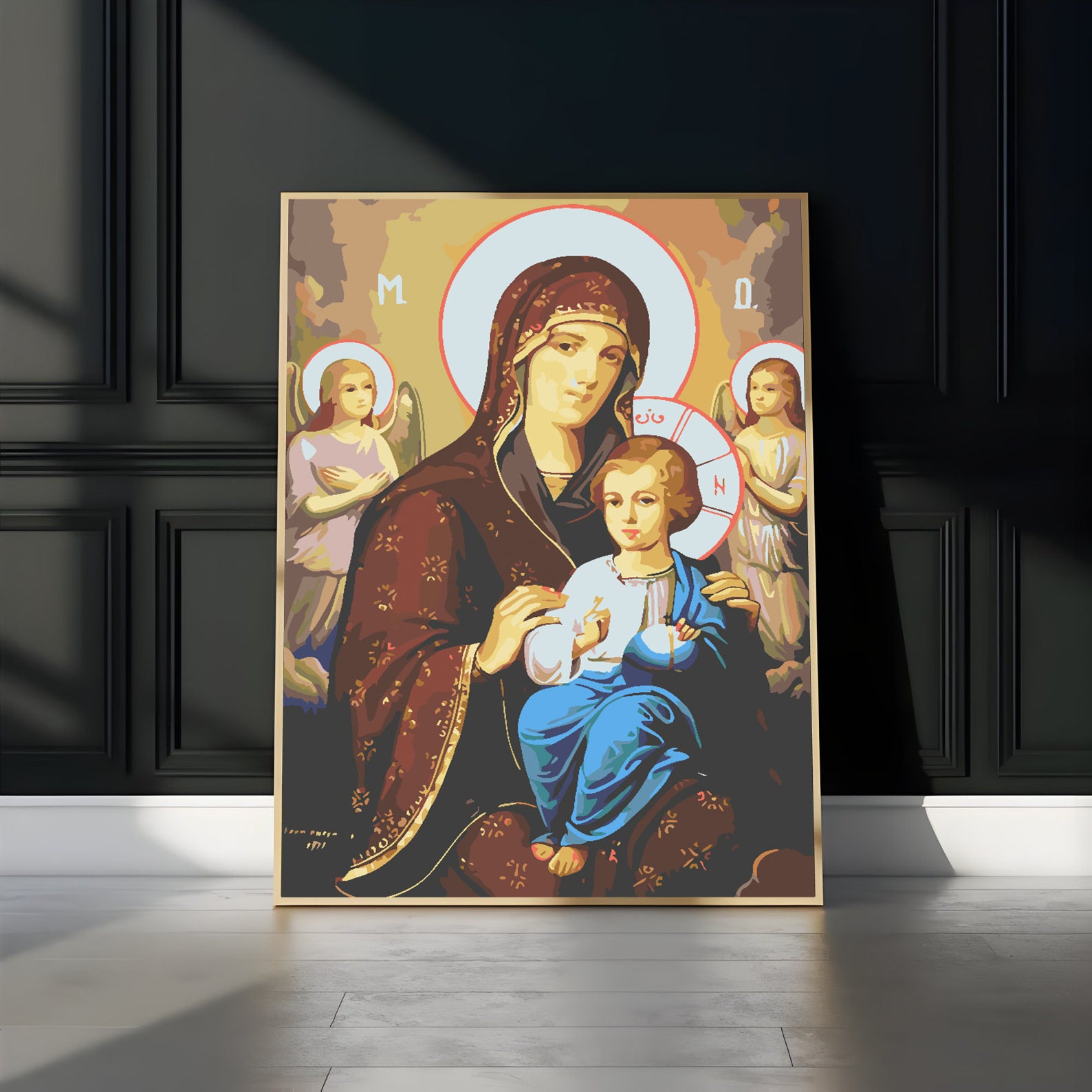 Peinture par numéros - Icône de la Mère de Dieu 4723